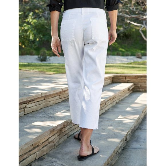 Frank & Eileen White Cropped Pants - Picture 12 of 14